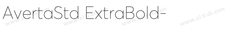 AvertaStd ExtraBold字体转换